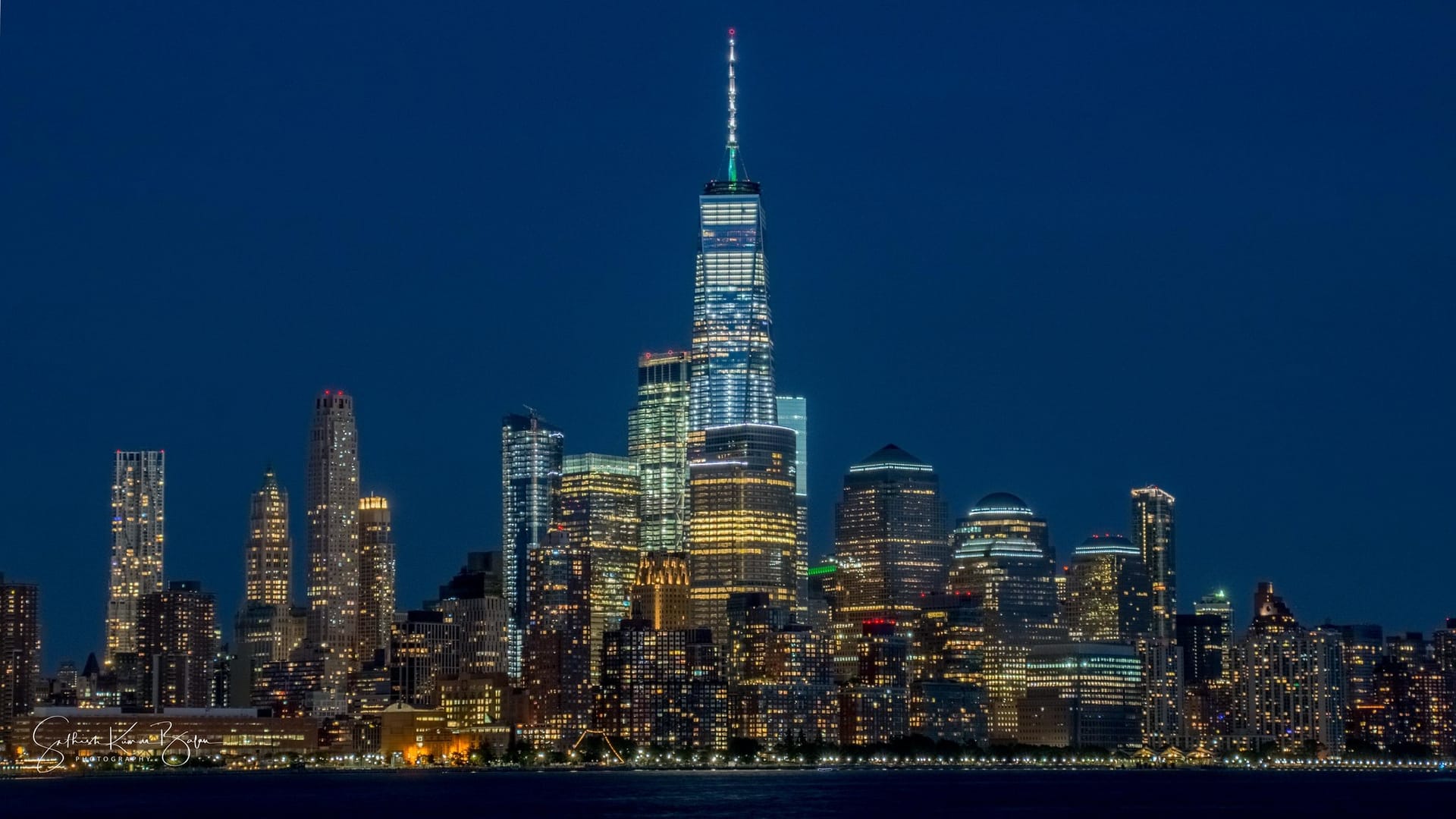 Lower Manhattan at blue hour